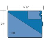Image of Out Guides, Vinyl, Letter Size, Middle Tab (Model #1100)