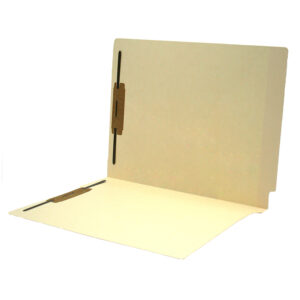 Image of Manila File Folders with Fasteners, Letter Size, 11 pt., Double Ply Side Tab (Model #1103-50B13)
