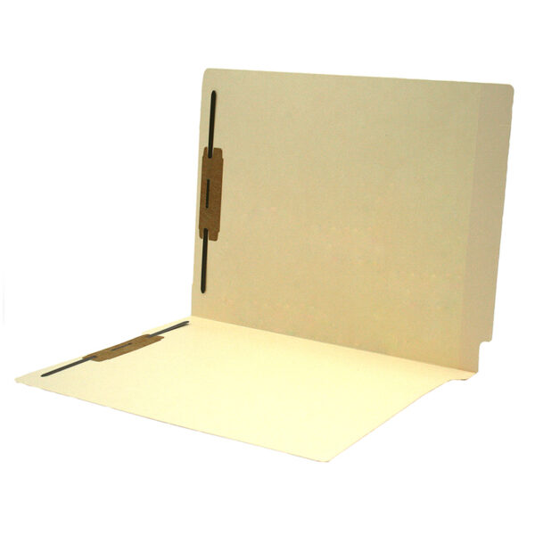 Image of Manila File Folders with Fasteners, Letter Size, 11 pt., Double Ply Side Tab (Model #1103-50B13)