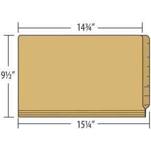 Image of Kraft File Folders, Legal Size, 17 pt., Single Ply, Side Tab (Model #1119-00)
