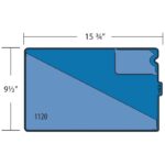 Image of Out Guides, Vinyl, Legal Size, Middle Tab (Model #1120)