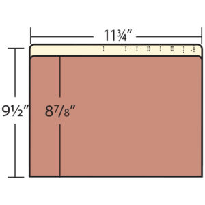 Image of Expansion Pockets, Letter Size, Top Tab, 3 1/2" Expansion (Model #1131-00)