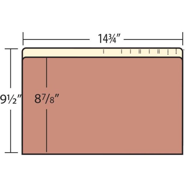 Image of Expansion Pockets, Legal Size, Top Tab, 1 3/4" Expansion (Model #1132-00)
