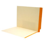 Image of Manila File Folders, Colour Stripe, Letter Size, 11 pt., Double Ply Side Tab (Model #1162)