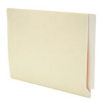 Image of Manila File Folders, Colour Stripe, Letter Size, 11 pt., Double Ply Side Tab (Model #1162)