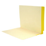 Image of Manila File Folders, Colour Stripe, Letter Size, 11 pt., Double Ply Side Tab (Model #1162)