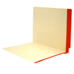 Image of Manila File Folders, Colour Stripe, Letter Size, 11 pt., Double Ply Side Tab (Model #1162)