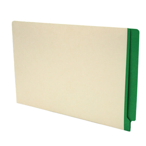 Image of Manila File Folders, Colour Stripe, Legal Size, 11 pt., Double Ply Side Tab (Model #1163)
