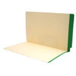 Image of Manila File Folders, Colour Stripe, Legal Size, 11 pt., Double Ply Side Tab (Model #1163)