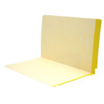 Image of Manila File Folders, Colour Stripe, Legal Size, 11 pt., Double Ply Side Tab (Model #1163)