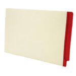 Image of Manila File Folders, Colour Stripe, Legal Size, 11 pt., Double Ply Side Tab (Model #1163)