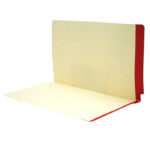 Image of Manila File Folders, Colour Stripe, Legal Size, 11 pt., Double Ply Side Tab (Model #1163)