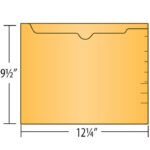 Image of Colour One-Piece Pockets, Letter Size, 11 pt., Flat Pocket (Model #1166)