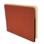 Image of 1 3/4" Expansion Pockets, Letter Size, 22 pt., Red Rope with Colour Backs (Model #1187)