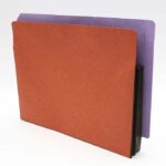 Image of 1 3/4" Expansion Pockets, Letter Size, 22 pt., Red Rope with Colour Backs (Model #1187)