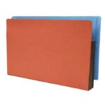 Image of 1 3/4" Expansion Pockets, Legal Size, 22 pt., Red Rope with Colour Backs (Model #1191)