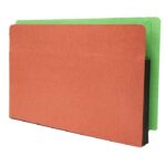 Image of 1 3/4" Expansion Pockets, Legal Size, 22 pt., Red Rope with Colour Backs (Model #1191)