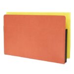 Image of 1 3/4" Expansion Pockets, Legal Size, 22 pt., Red Rope with Colour Backs (Model #1191)