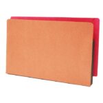 Image of 1 3/4" Expansion Pockets, Legal Size, 22 pt., Red Rope with Colour Backs (Model #1191)