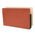 Image of 3 1/2" Expansion Pockets, Legal Size, 22 pt., Red Rope with Colour Backs (Model #1193)