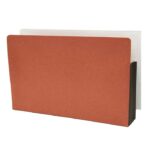 Image of 3 1/2" Expansion Pockets, Legal Size, 22 pt., Red Rope with Colour Backs (Model #1193)