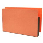 Image of 3 1/2" Expansion Pockets, Legal Size, 22 pt., Red Rope with Colour Backs (Model #1193)