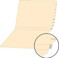 Image of Manila Expansion Folders, Letter Size, 18 pt., Single Ply, Side Tab, 1 1/2" W Expansion,  (Model #1196-00)