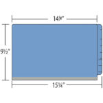 Image of Type II Colour Pressboard 2" Expansion Folders, Legal Size, 25 pt., Side Tab (Model #1251-XXB13)