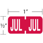 Image of TAB, Month Roll Labels, 1/2" Size (Model #1279)