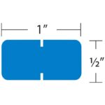 Image of TAB, Solid Colour Classification Roll Labels, 1/2" Size (Model #1281)