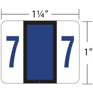 Image of TAB, Numeric Roll Labels, 1" Size (Model #1282)