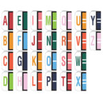 Image of TAB, Alphabetic Roll Labels, 1" Size (Model #1283 - previously Model #L-T-ALPHA)