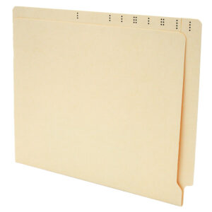 Image of Manila File Folders, Letter Size, 11 pt., 2TAB, Double Ply Top and Side Tabs (Model #1344-00)