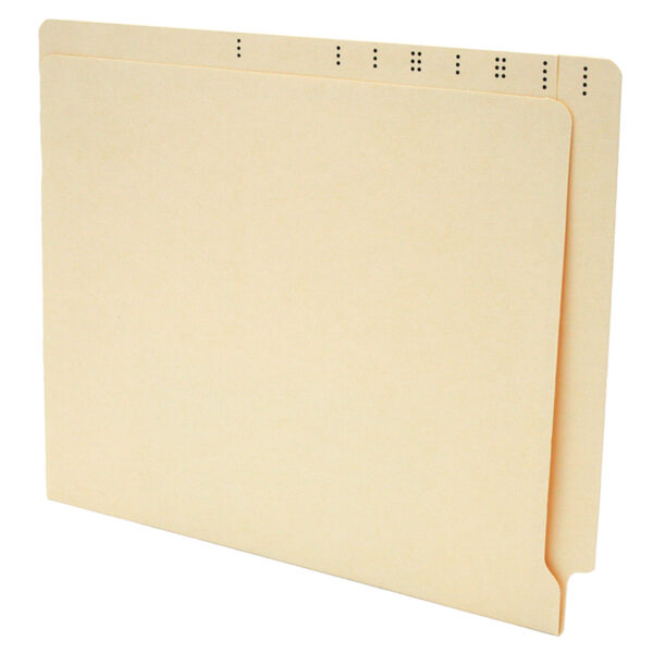 Image of Manila File Folders, Letter Size, 11 pt., 2TAB, Double Ply Top and Side Tabs (Model #1344-00)