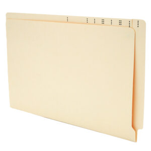 Image of Manila File Folders, Legal Size, 11 pt., 2TAB, Double Ply Top and Side Tabs (Model #1346-00)