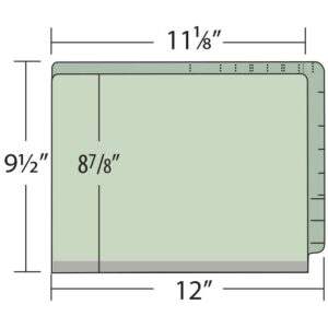 Image of Type II Colour Pressboard 2″ Expansion Folders, Letter Size, 25 pt., 2TAB (Model #1349)