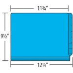 Image of Coloured File Folders, Letter Size, 14 pt., Double Ply Side Tab (Model #1406-XXB5)