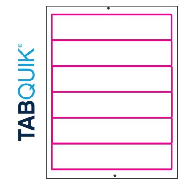 Image of TABQUIK, Printer Labels, Uncategorized, Laser, 6 Labels/Sheet, 300 Labels plus 300 Clicks (Model #C6321-HA50-CLCOM)