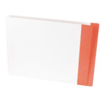 Image of Datafile, White ZEROfile Folders with Eternafilm Reinforced Colour Stripe Double Ply Side Tab, Long Letter Size, 14 pt. (Model #CN1259)