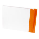 Image of Datafile, White ZEROfile Folders with Eternafilm Reinforced Colour Stripe Double Ply Side Tab, Long Letter Size, 14 pt. (Model #CN1259)