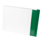 Image of Datafile, White ZEROfile Folders with Eternafilm Reinforced Colour Stripe Double Ply Side Tab, Long Letter Size, 14 pt. (Model #CN1259)