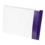 Image of Datafile, White ZEROfile Folders with Eternafilm Reinforced Colour Stripe Double Ply Side Tab, Long Letter Size, 14 pt. (Model #CN1259)