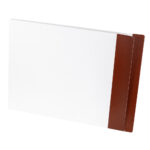 Image of Datafile, White ZEROfile Folders with Eternafilm Reinforced Colour Stripe Double Ply Side Tab, Long Letter Size, 14 pt. (Model #CN1259)