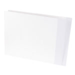Image of Datafile, White ZEROfile Folders with Eternafilm Reinforced Colour Stripe Double Ply Side Tab, Long Letter Size, 14 pt. (Model #CN1259)