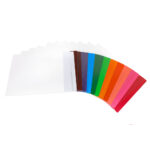 Image of Datafile, White ZEROfile Folders with Eternafilm Reinforced Colour Stripe Double Ply Side Tab, Long Letter Size, 14 pt. (Model #CN1259)