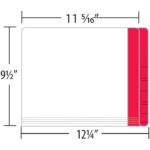 Image of Datafile, White ZEROfile Folders with Eternafilm Reinforced Colour Stripe Double Ply Side Tab, Long Letter Size, 14 pt. (Model #CN1259)