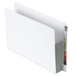 Image of tabZEROfile, 2″ White Heavy Duty Expansion Pockets, Legal Size, 42 Pt., Side Tab (Model #CN1842)
