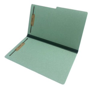 Image of Canadian Green 1″ Expansion Folder with Fasteners, 1/2 Cut Top Tab, Legal Size, 25 pt. (Model #E602P-13)