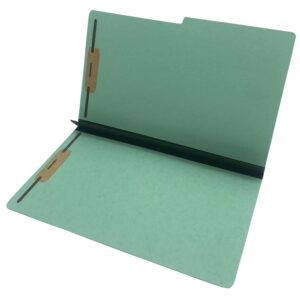 Image of Canadian Green 3″ Expansion Folder with Fasteners, 1/2 Cut Top Tab, Legal Size, 25 pt. (Model #E602P-3INGR13)