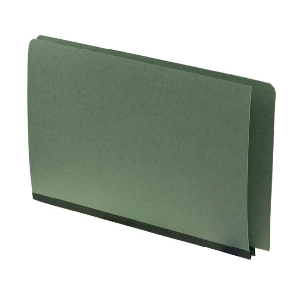 Image of Datafile, Type II Green/Gray Pressboard Classification Folders with Fasteners & 1 Divider, 2" Expansion, Legal Size, 25 pt., Full Side Tab (Model #F102213)